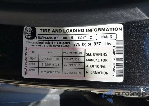 2017 Ford Focus Se z USA, uszkodzony, nr VIN 1FADP3F27HL256532